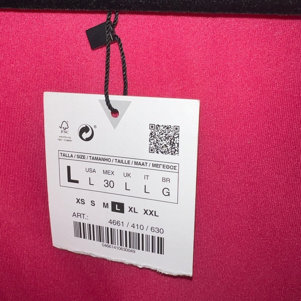 Zara Hot Pink Cropped Tweed Blazer with Decorative Buttons - Picture 7 of 8